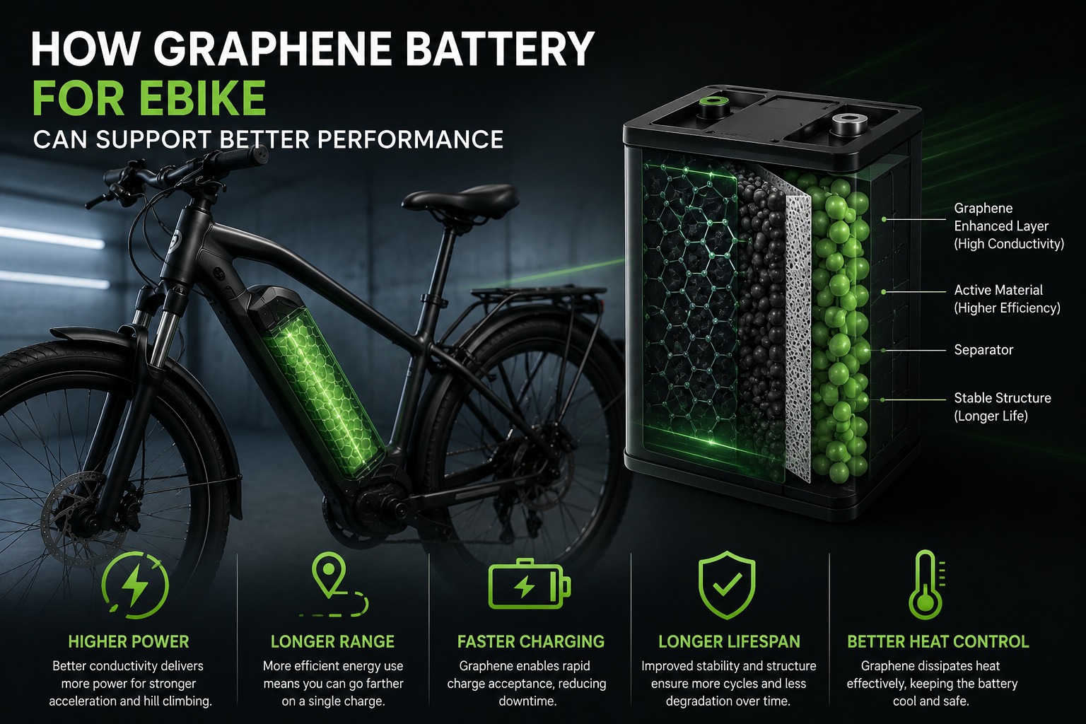 How Graphene Battery for Ebike Can Support Better Performance