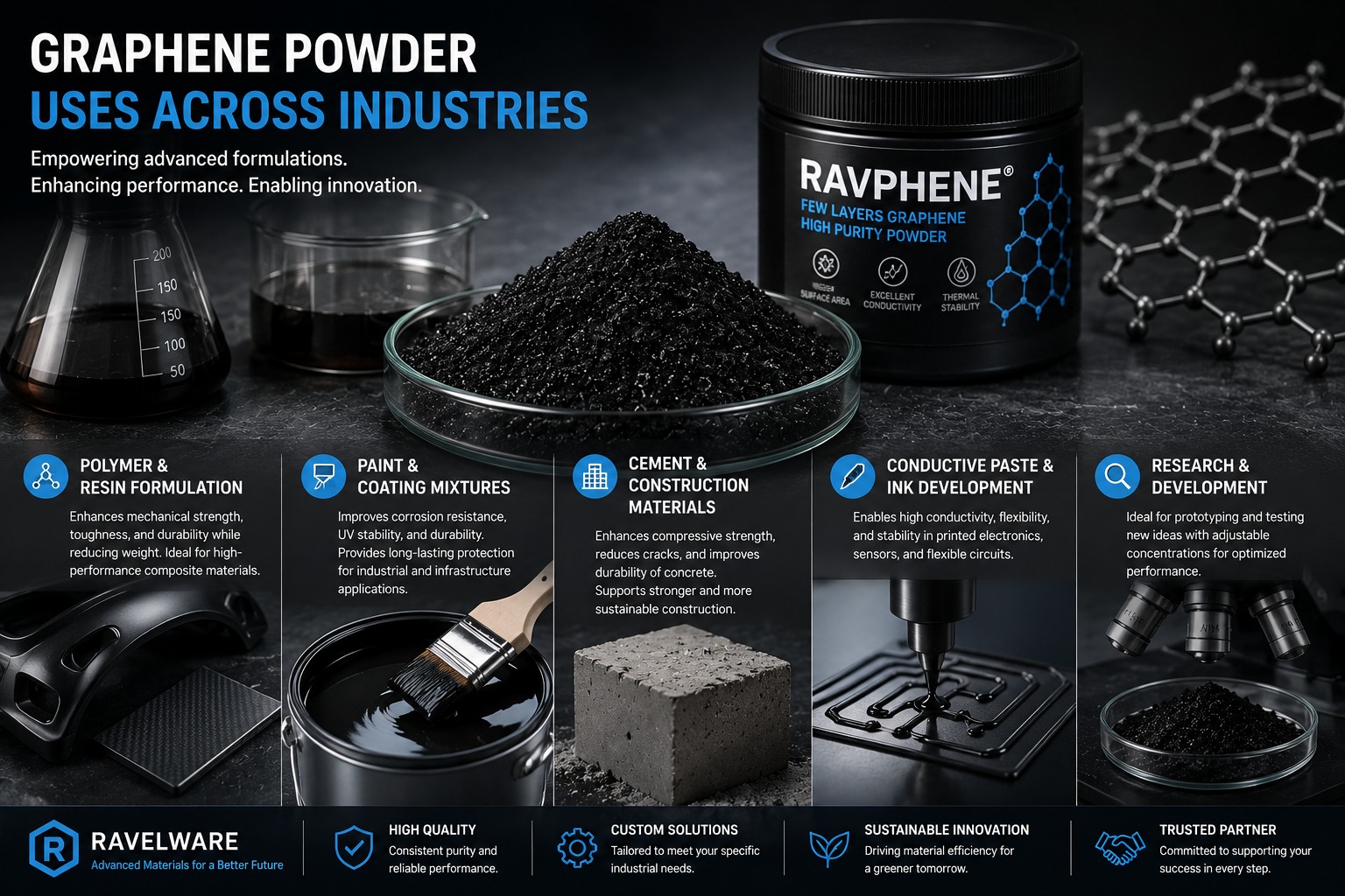 Graphene Powder Uses in Product Formulation and Material Development