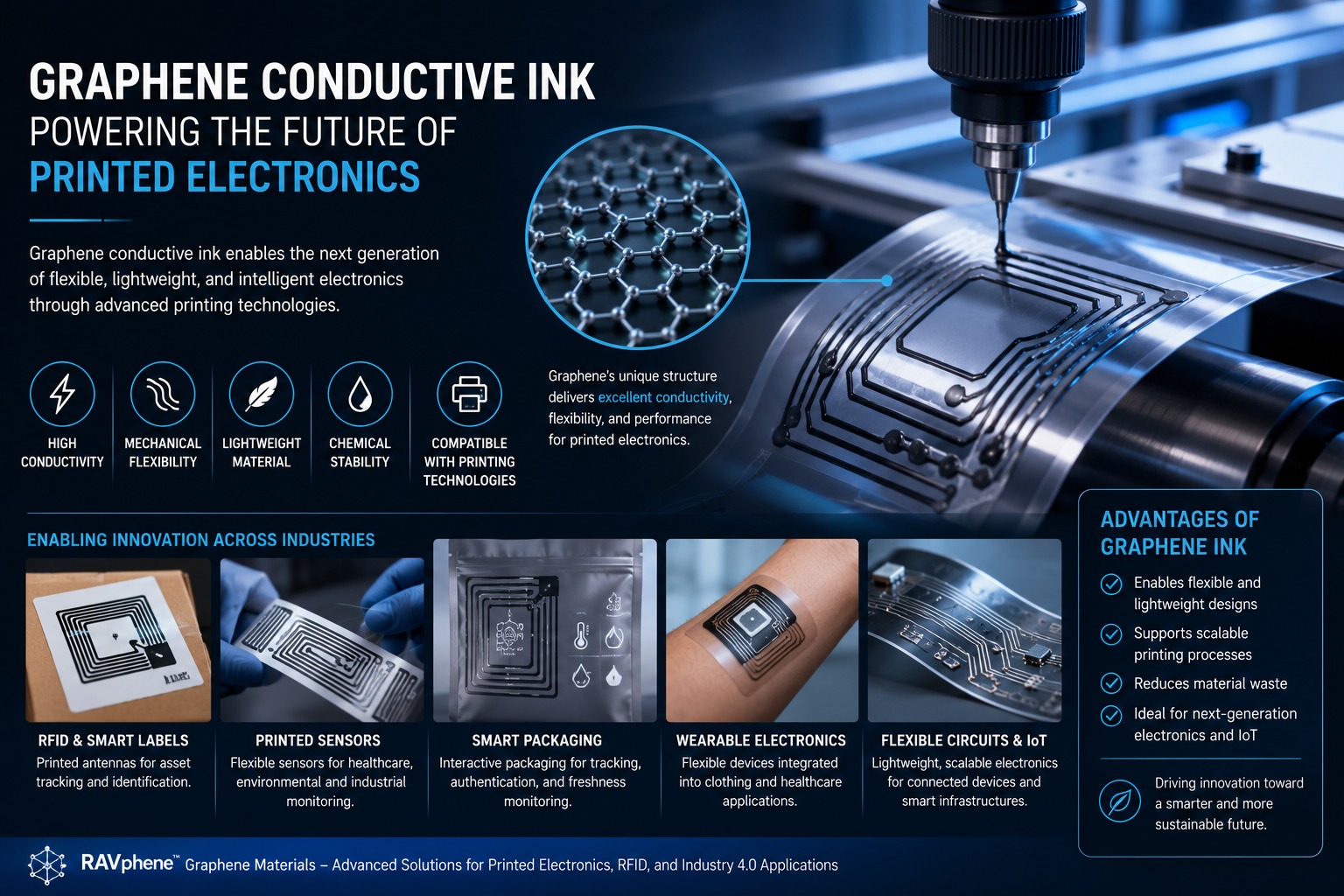 How Graphene Conductive Ink Enables Next-Generation RFID and Printed Electronics
